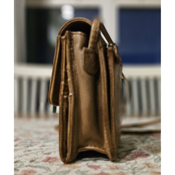 Fossil Brown Leather Crossbody Wallet Clutch Soft Glove Tanned Leather Vintage - Picture 7 of 16